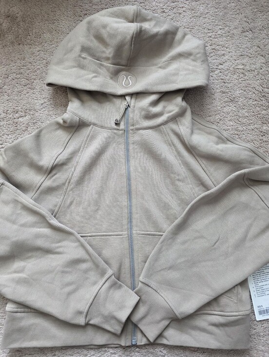 lululemon athletica Tops - NWT Lululemon Scuba Oversized Full Zip Hoodie Sheer Oak XS/S